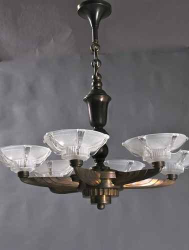 French Art Deco 6-Light 